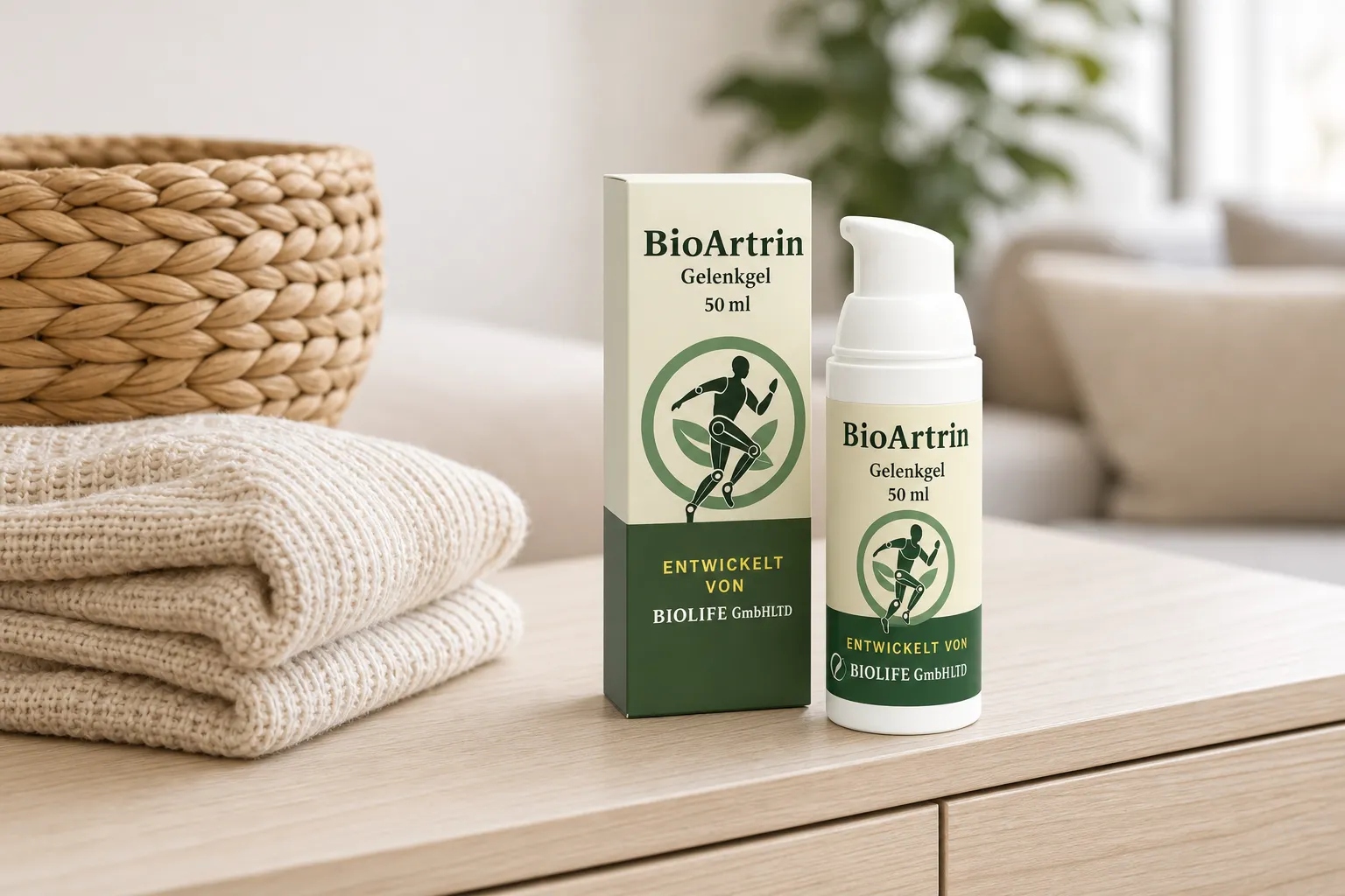 BioArtrin — Verpackung im Alltag