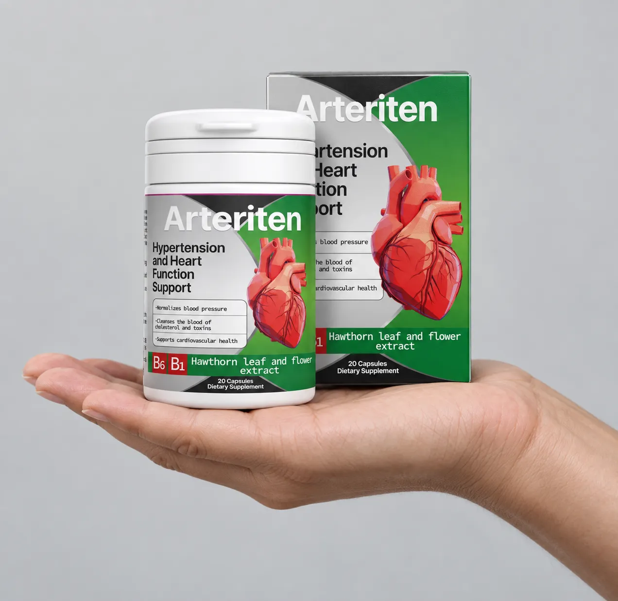 Arteriten — Verpackung in der Hand