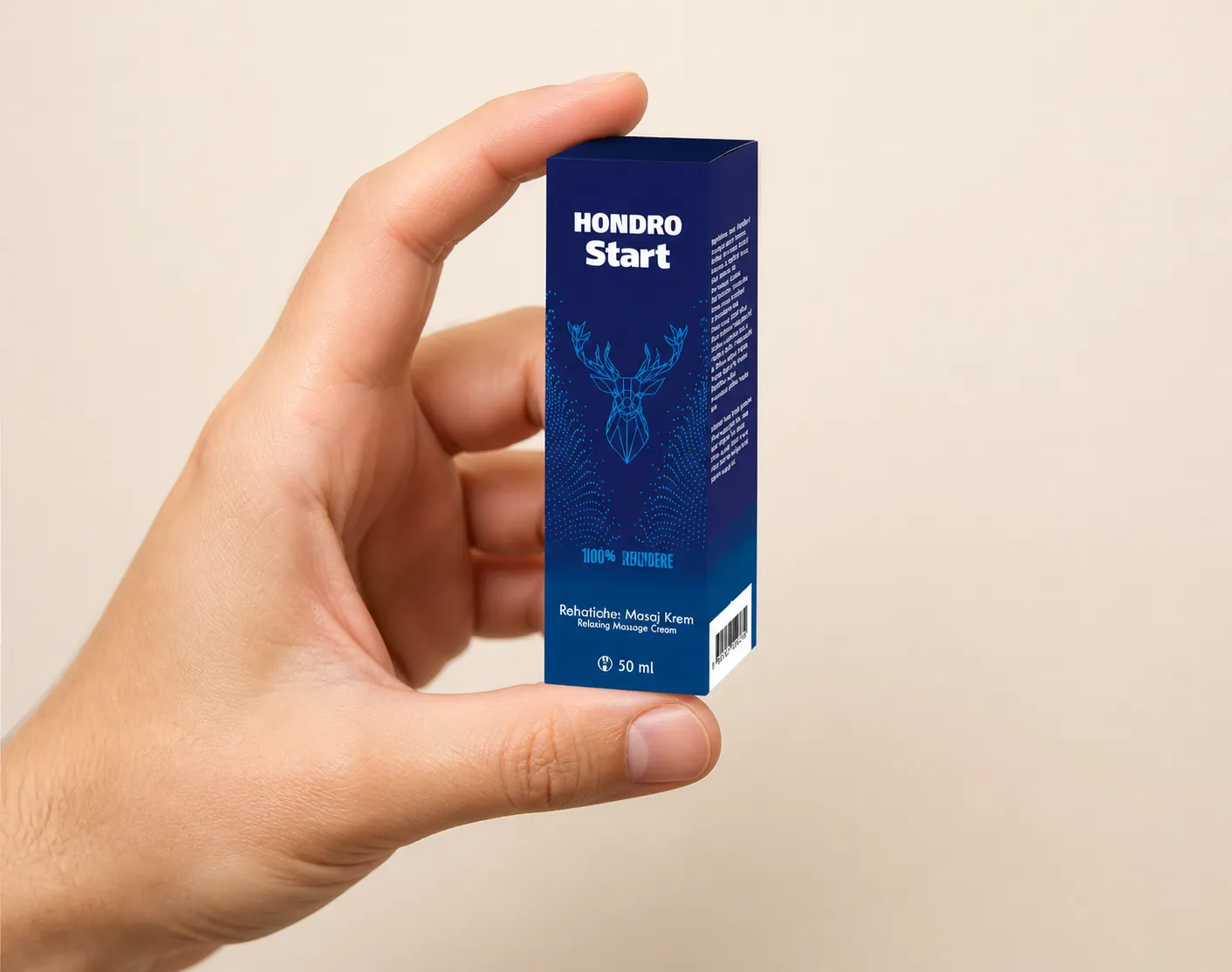 Chondrostart — Verpackung in der Hand