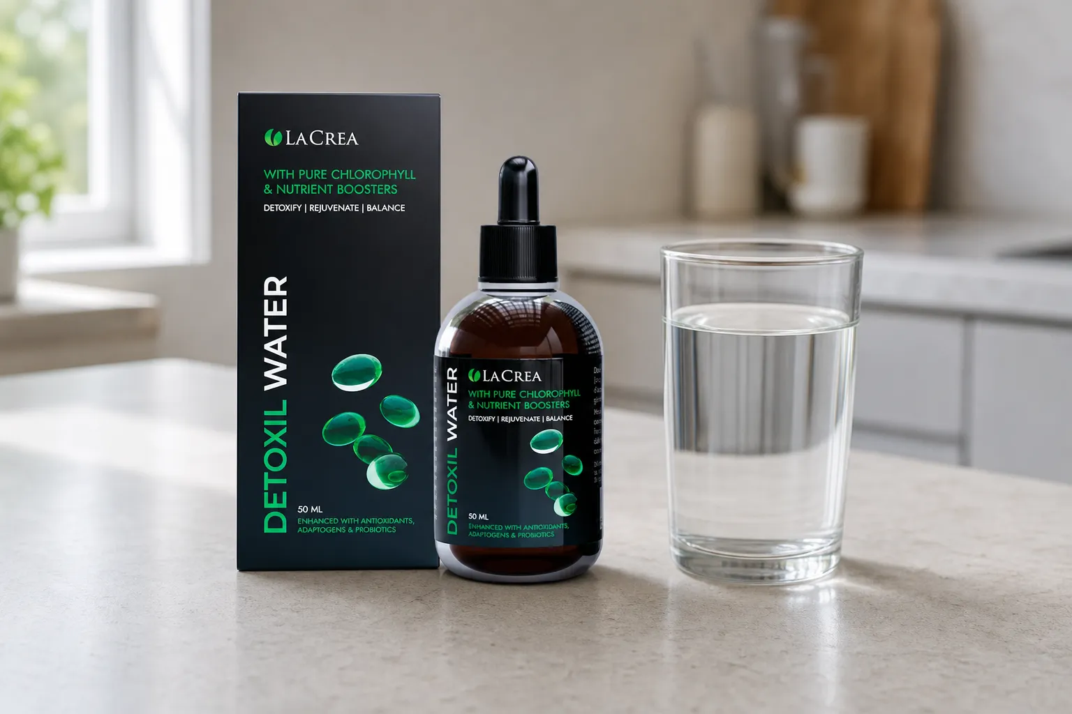 Detoxil Water Parasites — Verpackung im Alltag