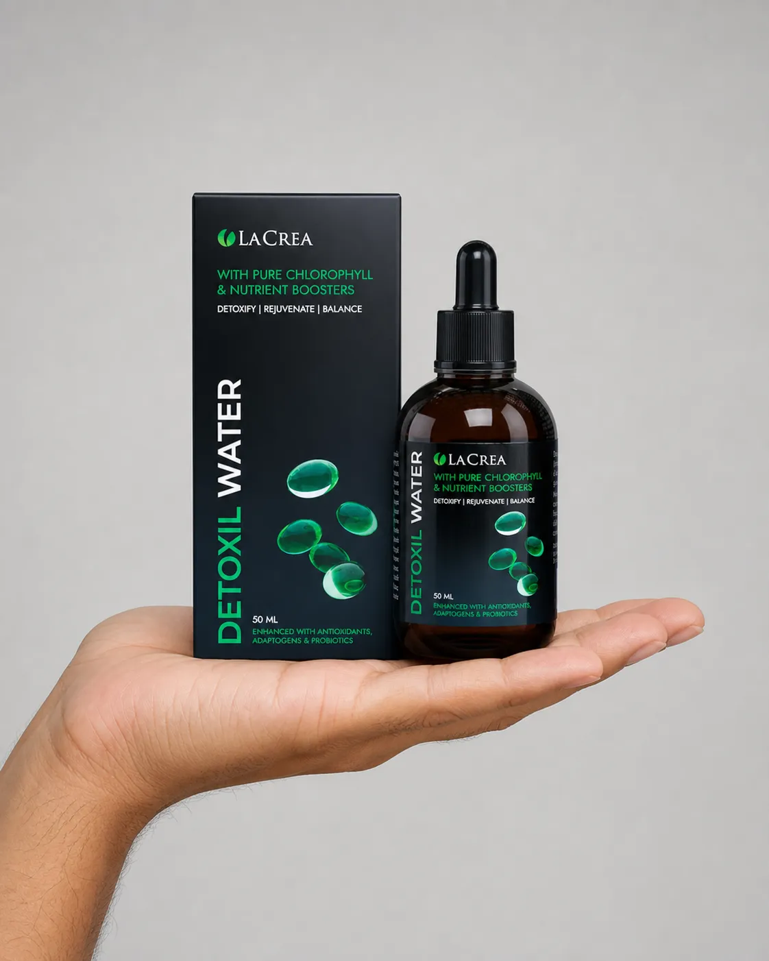 Detoxil Water Parasites — Verpackung in der Hand