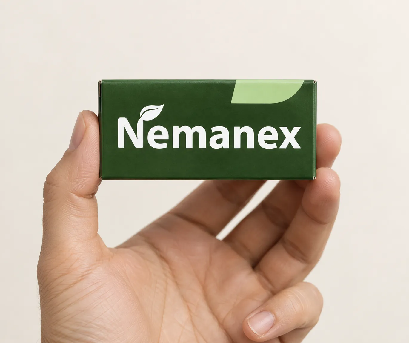 NEMANEX EU — Verpackung in der Hand