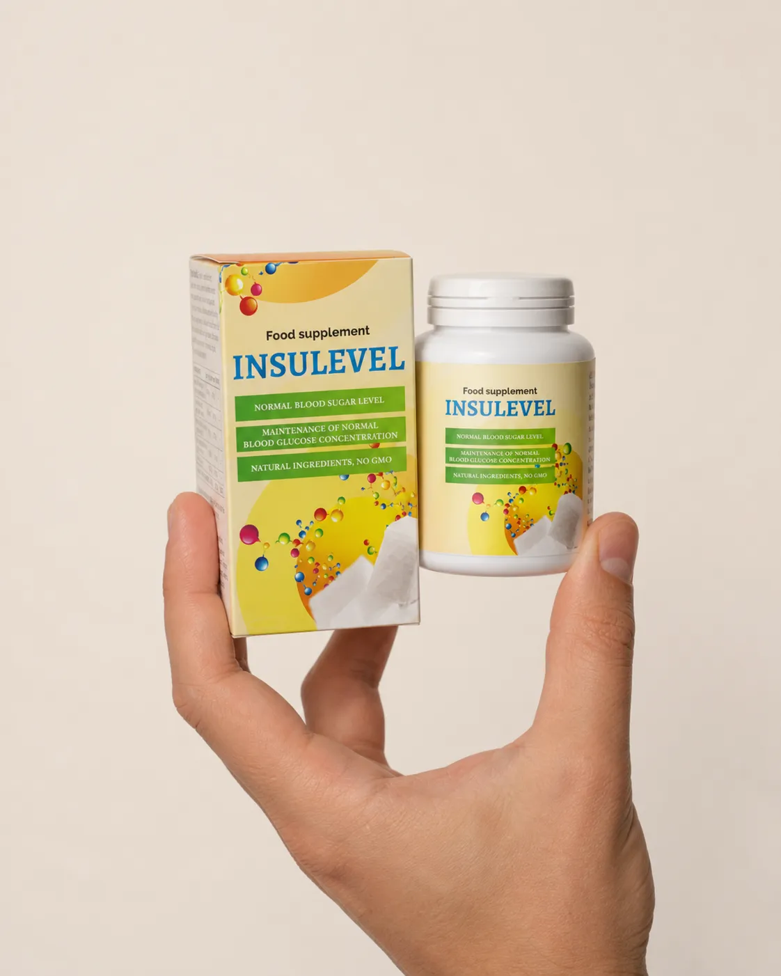 INSULEVEL EU — Verpackung in der Hand