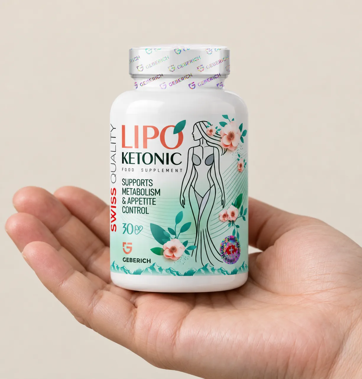 LIPOKETONIC — Verpackung in der Hand