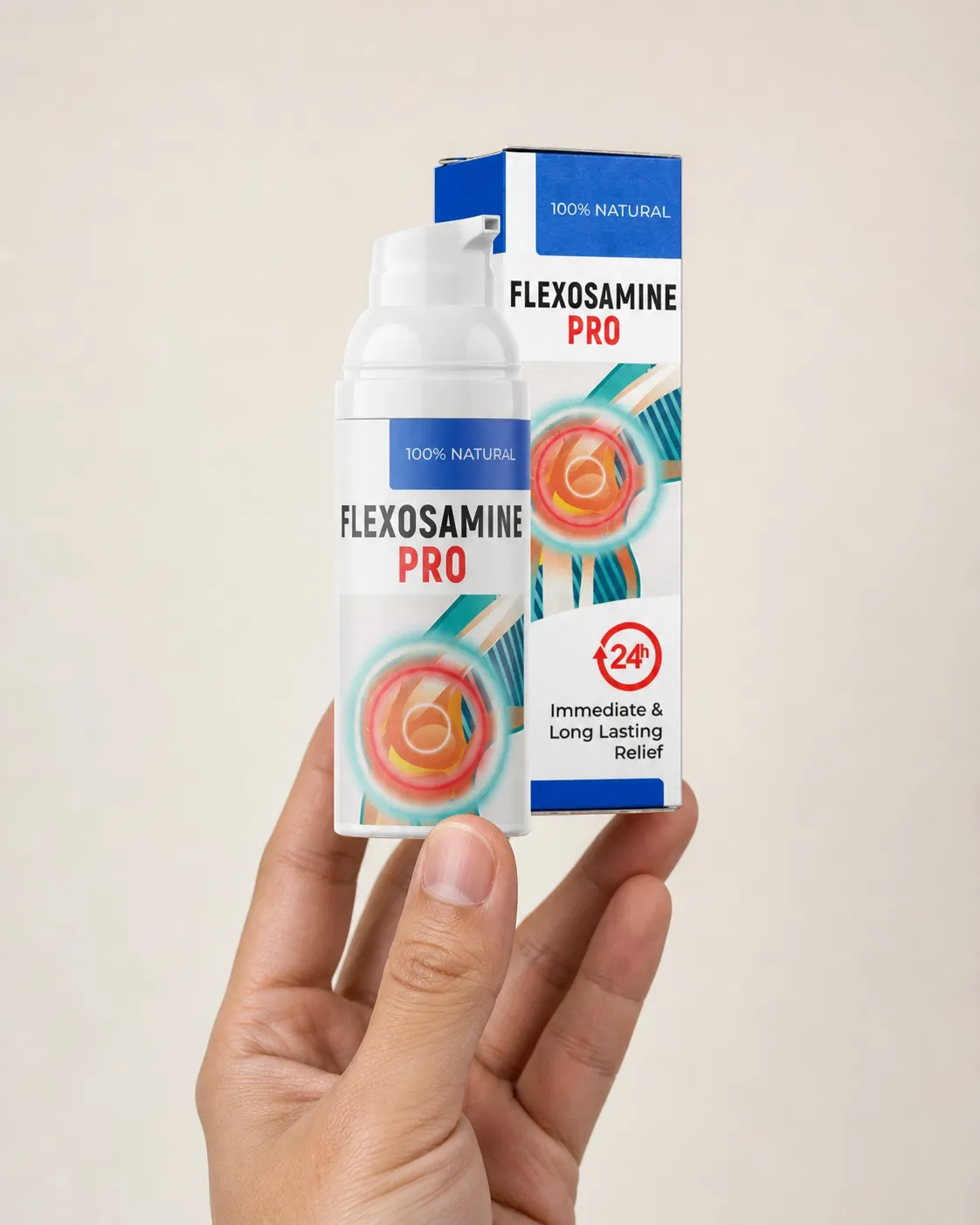Flexosamine PRO — Verpackung in der Hand