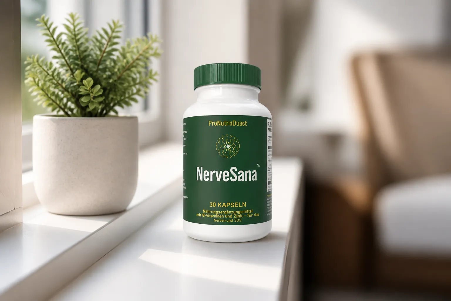NerveSana — Verpackung im Alltag