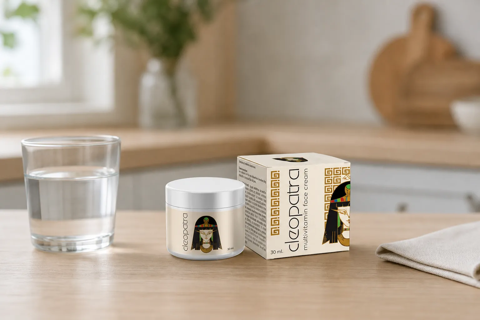 Cleopatra cream — Verpackung im Alltag