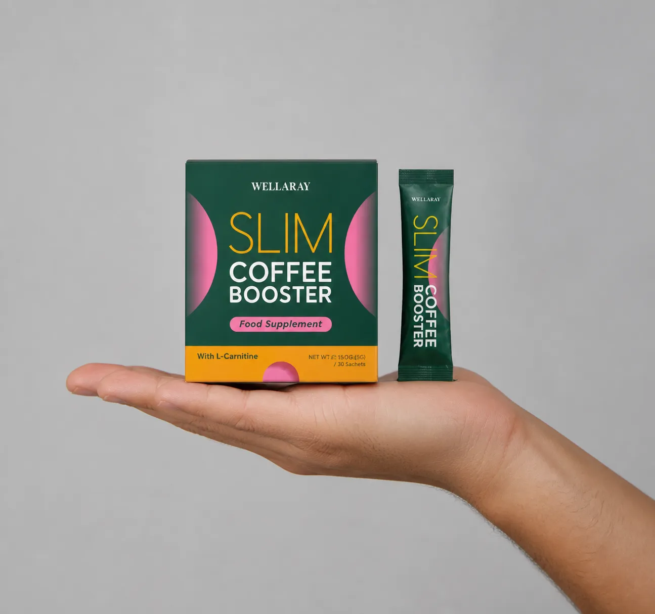 Wellaray — Verpackung in der Hand