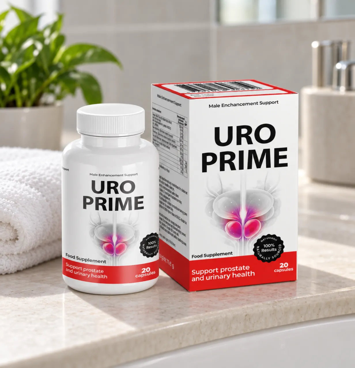UroPrime — Verpackung im Alltag