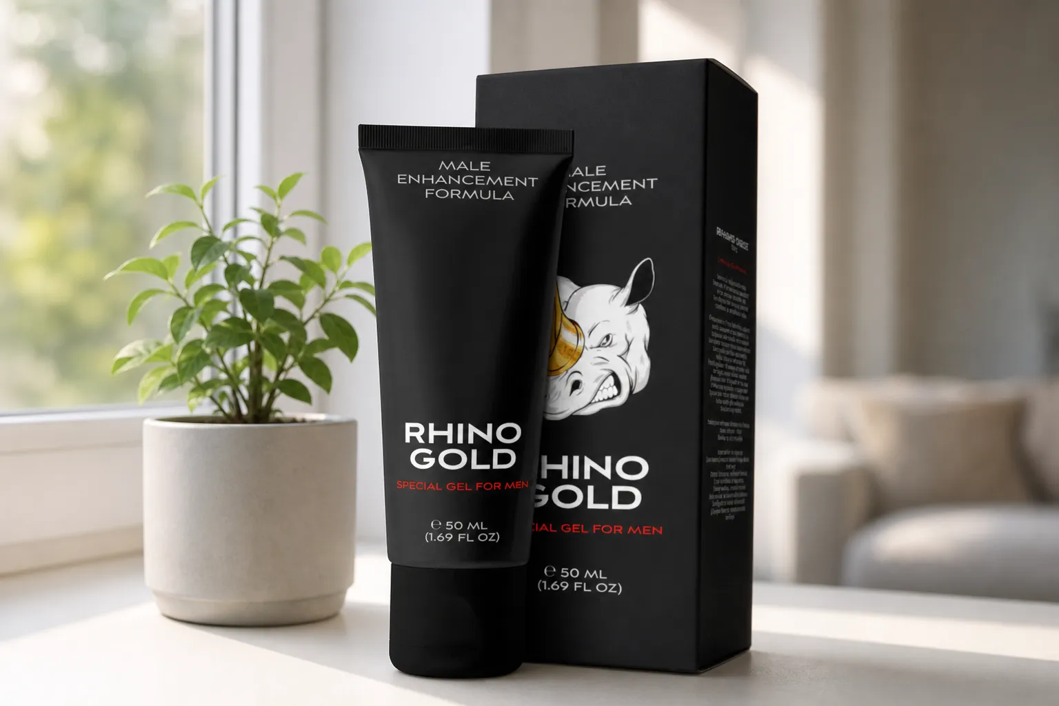 Rhino Gold Gel — Verpackung im Alltag