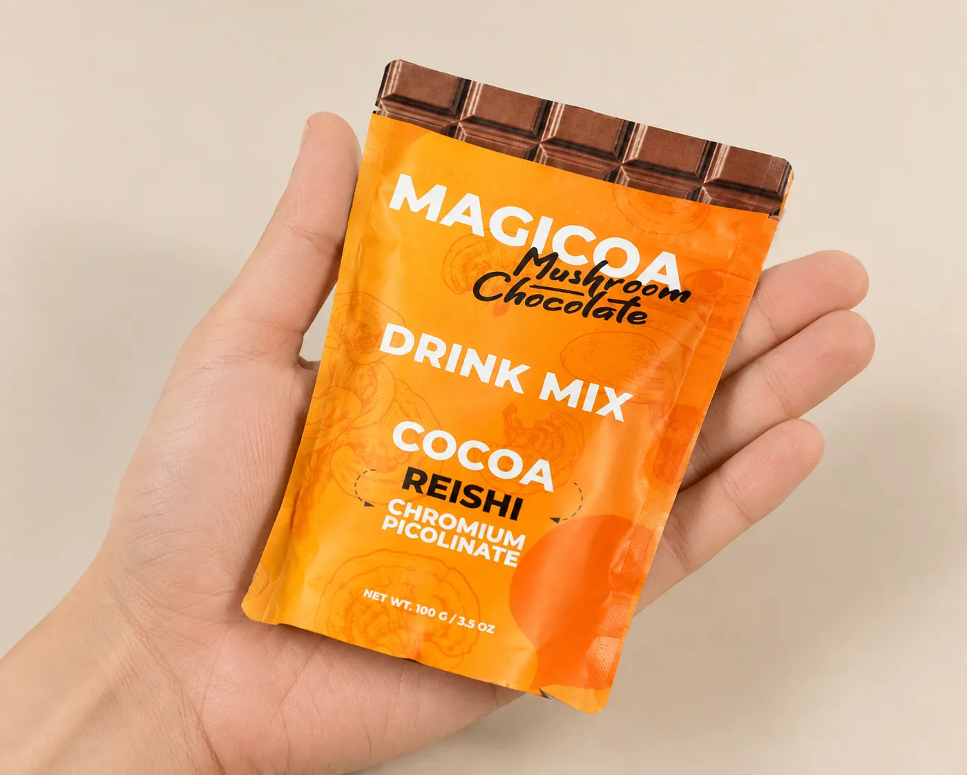 Magicoa — Verpackung in der Hand