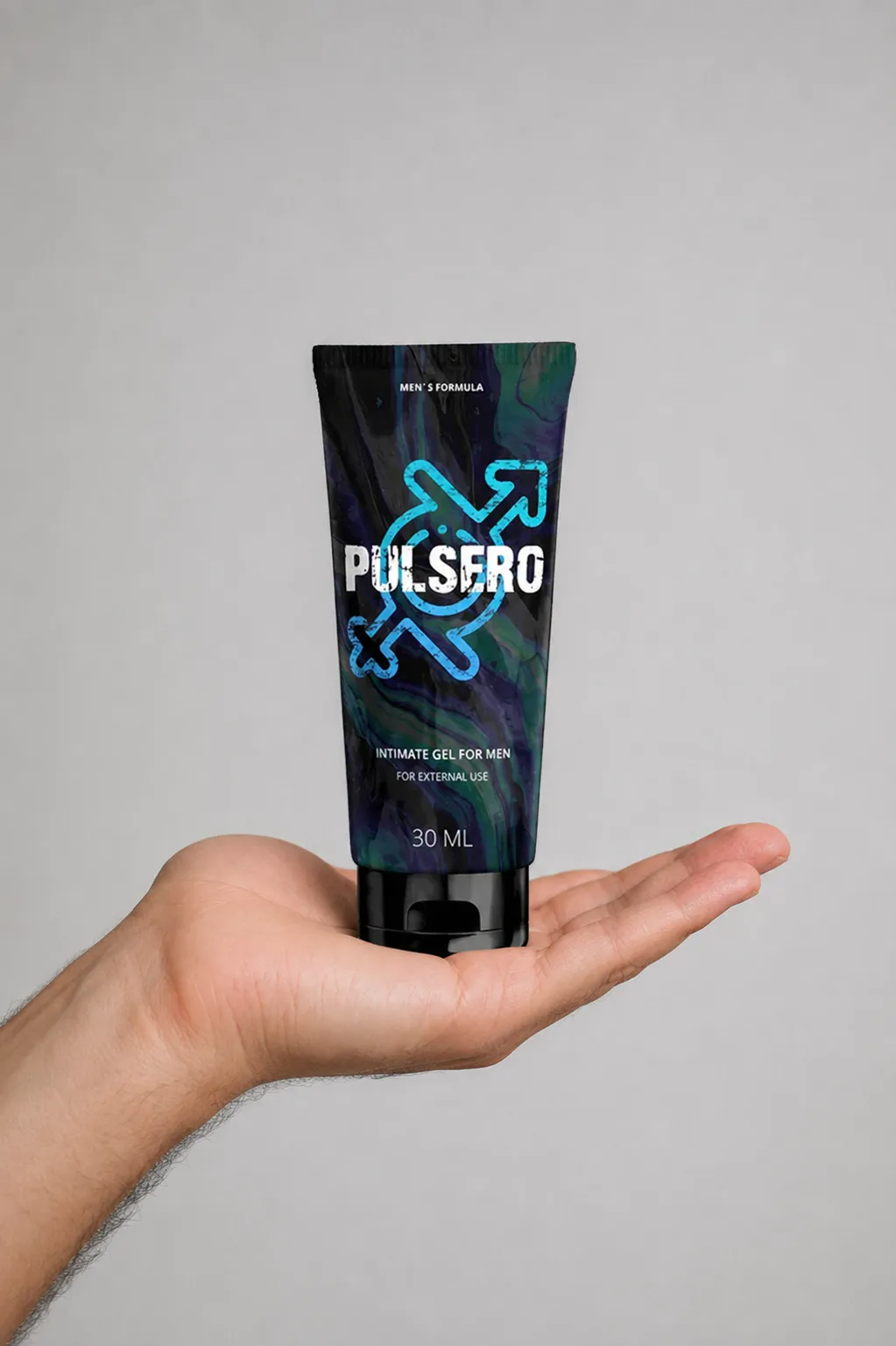 Pulsero gel — Verpackung in der Hand