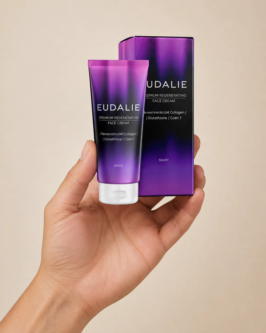Eudalie — Verpackung in der Hand
