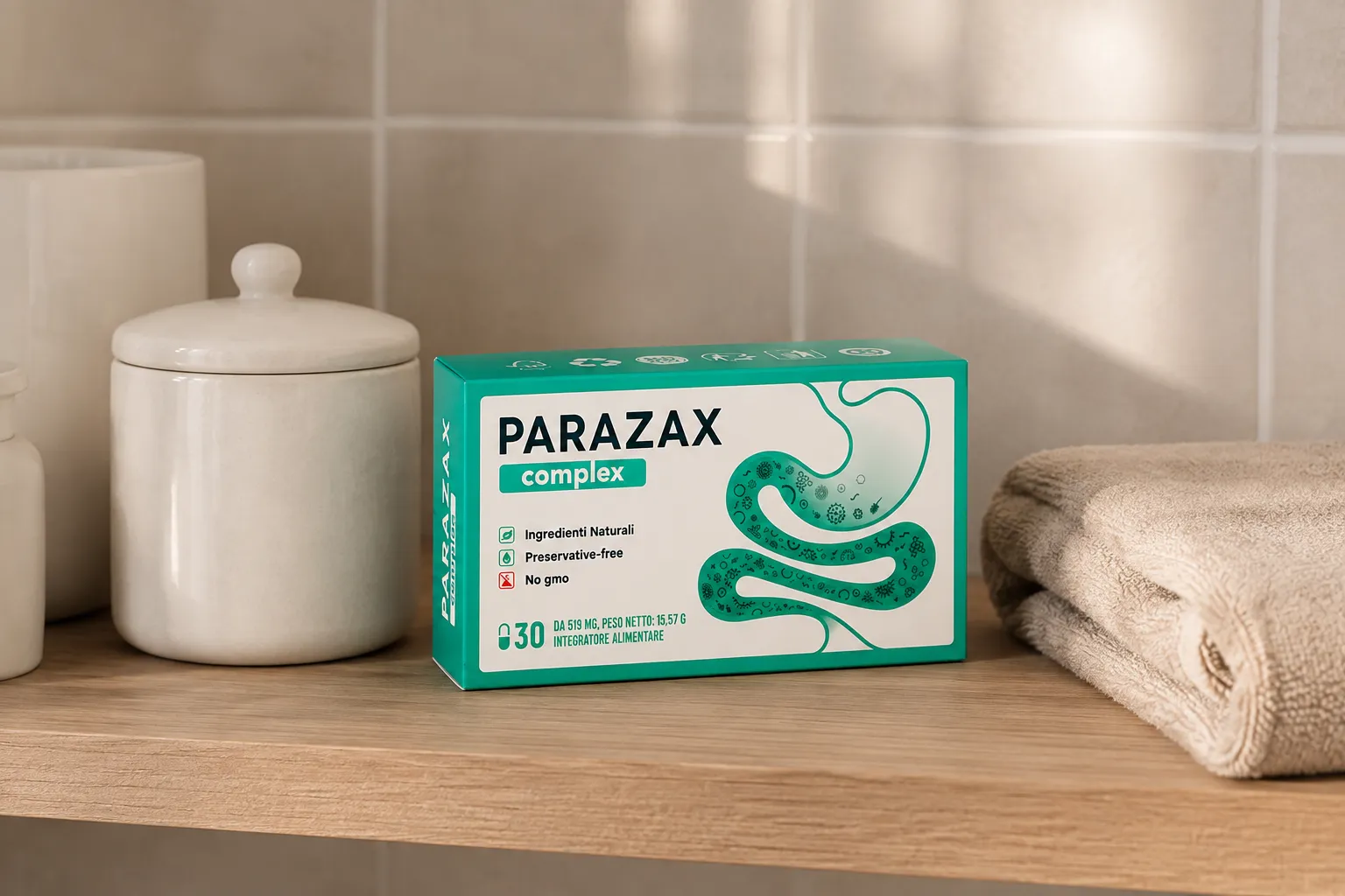 Parazax — Verpackung im Alltag